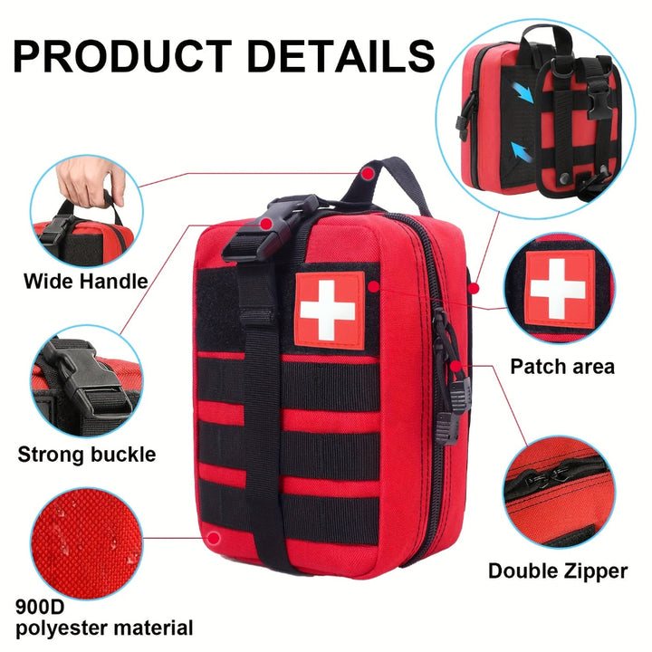 Portable First Aid Kit – Emergency Survival Set for Car, Travel & Home
