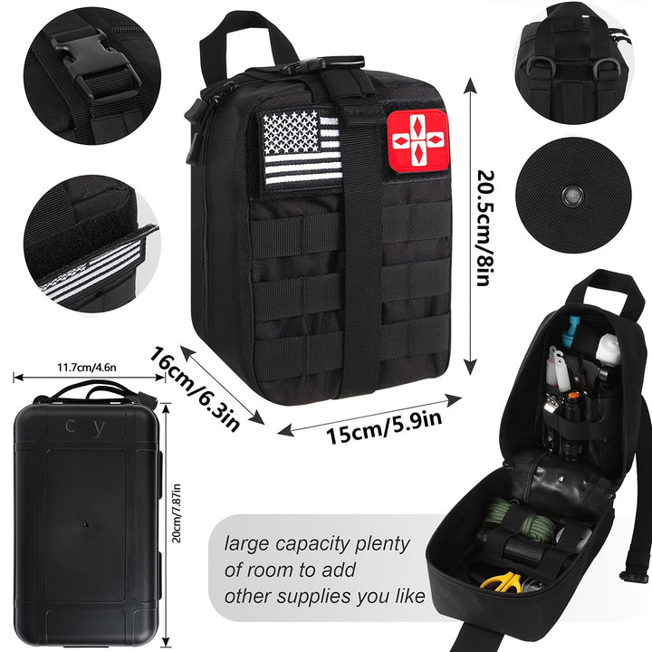 72-Hour Survival Kit Emergency Backpack with First Aid & Outdoor Tools