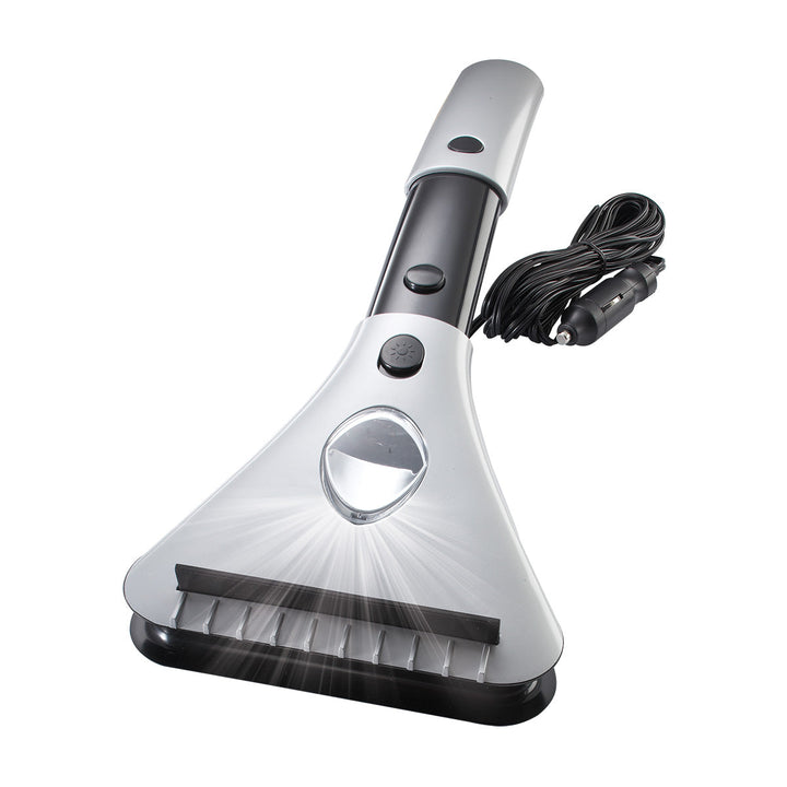 Ice Scraper Heated Extendable Handle LED Work Light