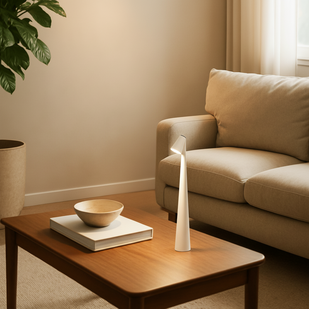 Rechargeable Table Lamp – Cordless LED Metal Lamp for Indoor & Outdoor Use