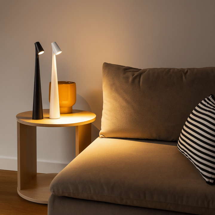 Rechargeable Table Lamp – Cordless LED Metal Lamp for Indoor & Outdoor Use
