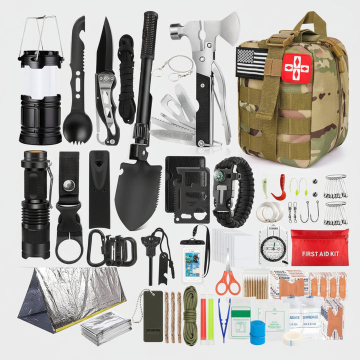 72-Hour Survival Kit Emergency Backpack with First Aid & Outdoor Tools