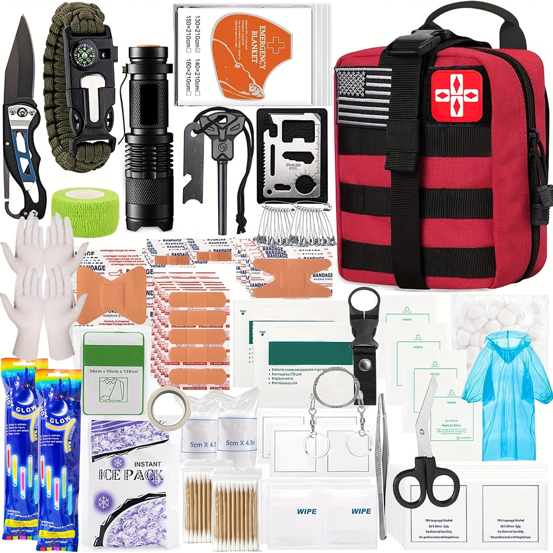 72-Hour Survival Kit Emergency Backpack with First Aid & Outdoor Tools