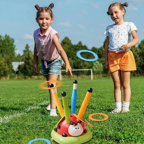 3-In-1 Active Play Toy For With Jumping Ring Toss And Rocket Launching - Image 2
