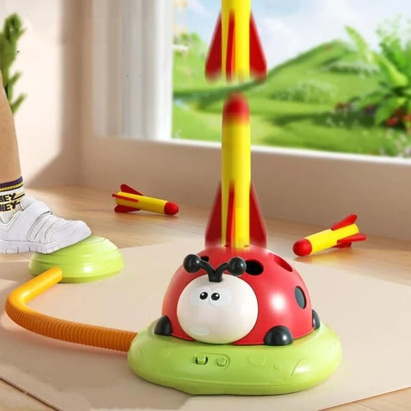 3-In-1 Active Play Toy For With Jumping Ring Toss And Rocket Launching - Image 6