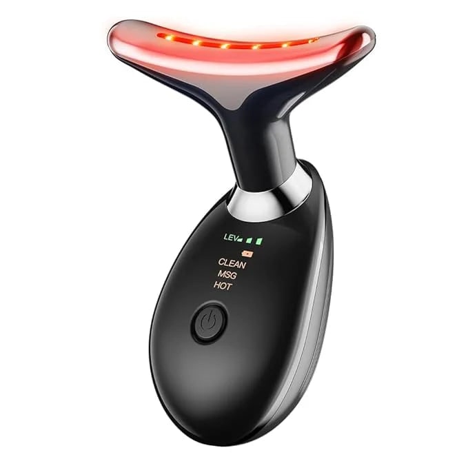 3-in-1 Face And Neck Beauty Massager With Warmth And Vibration - Image 1