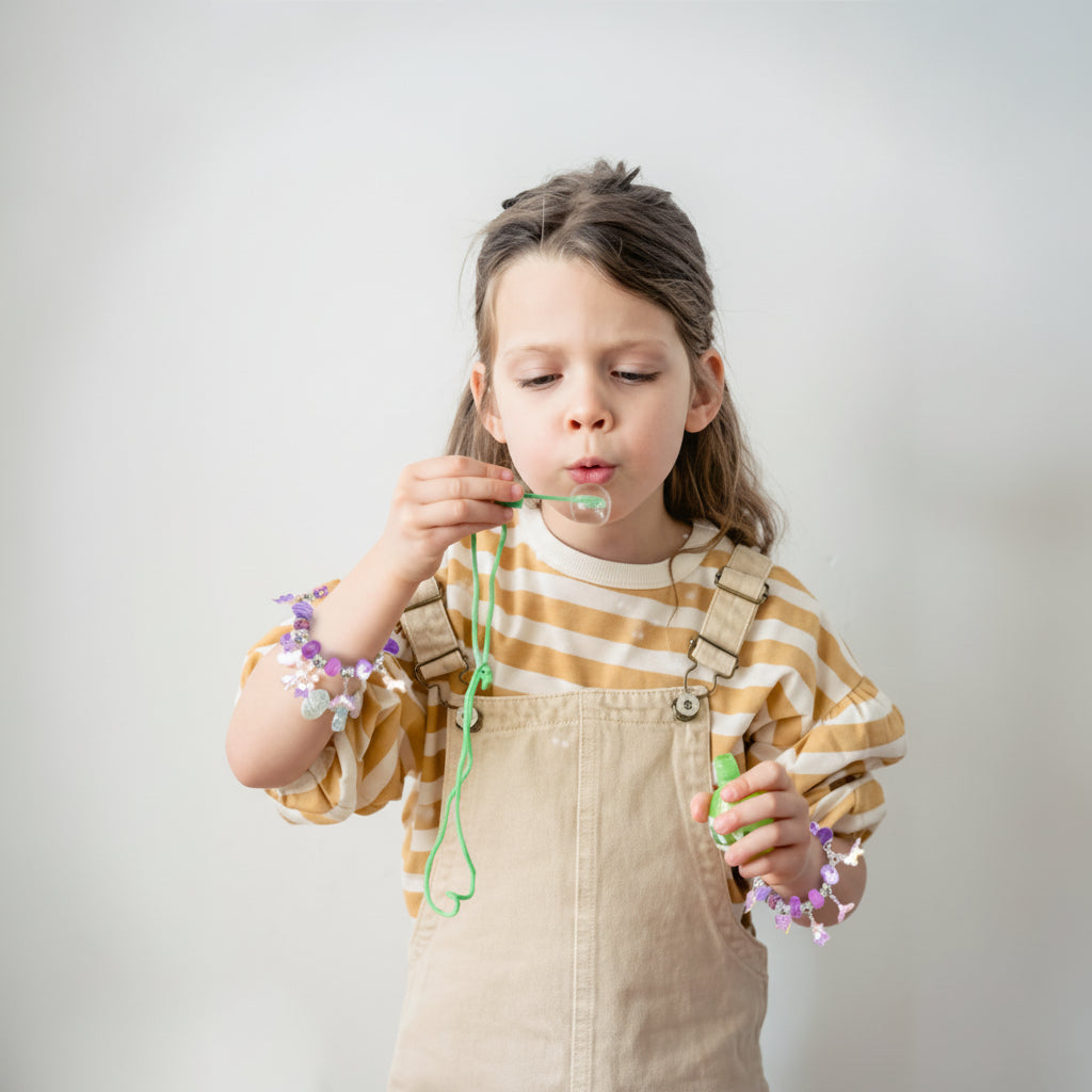 Kit Creazione Braccialetti Bambini, Set di Perline e Ciondoli per Gioielli Fai da Te