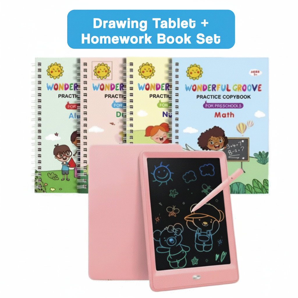 LCD Writing Tablet for Kids – Colorful Drawing Board, Reusable Doodle Pad, Screen-Free Learning Toy