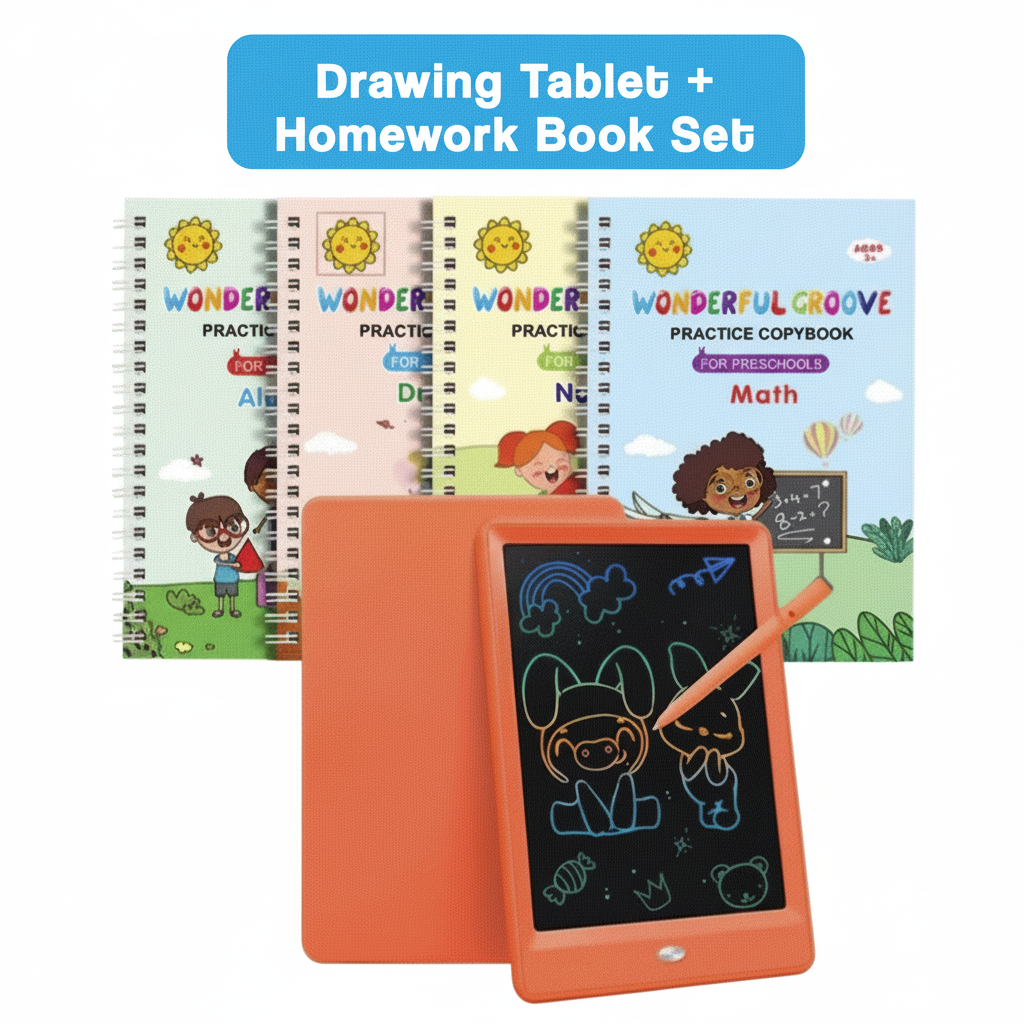 LCD Writing Tablet for Kids – Colorful Drawing Board, Reusable Doodle Pad, Screen-Free Learning Toy