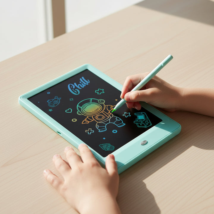 LCD Writing Tablet for Kids – Colorful Drawing Board, Reusable Doodle Pad, Screen-Free Learning Toy