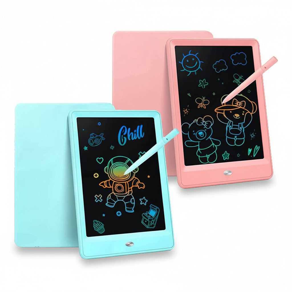 LCD Writing Tablet for Kids – Colorful Drawing Board, Reusable Doodle Pad, Screen-Free Learning Toy