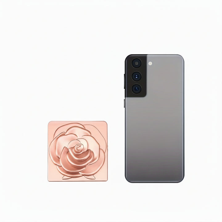 Specchio compatto pieghevole a fiore specchio da trucco portatile tascabile