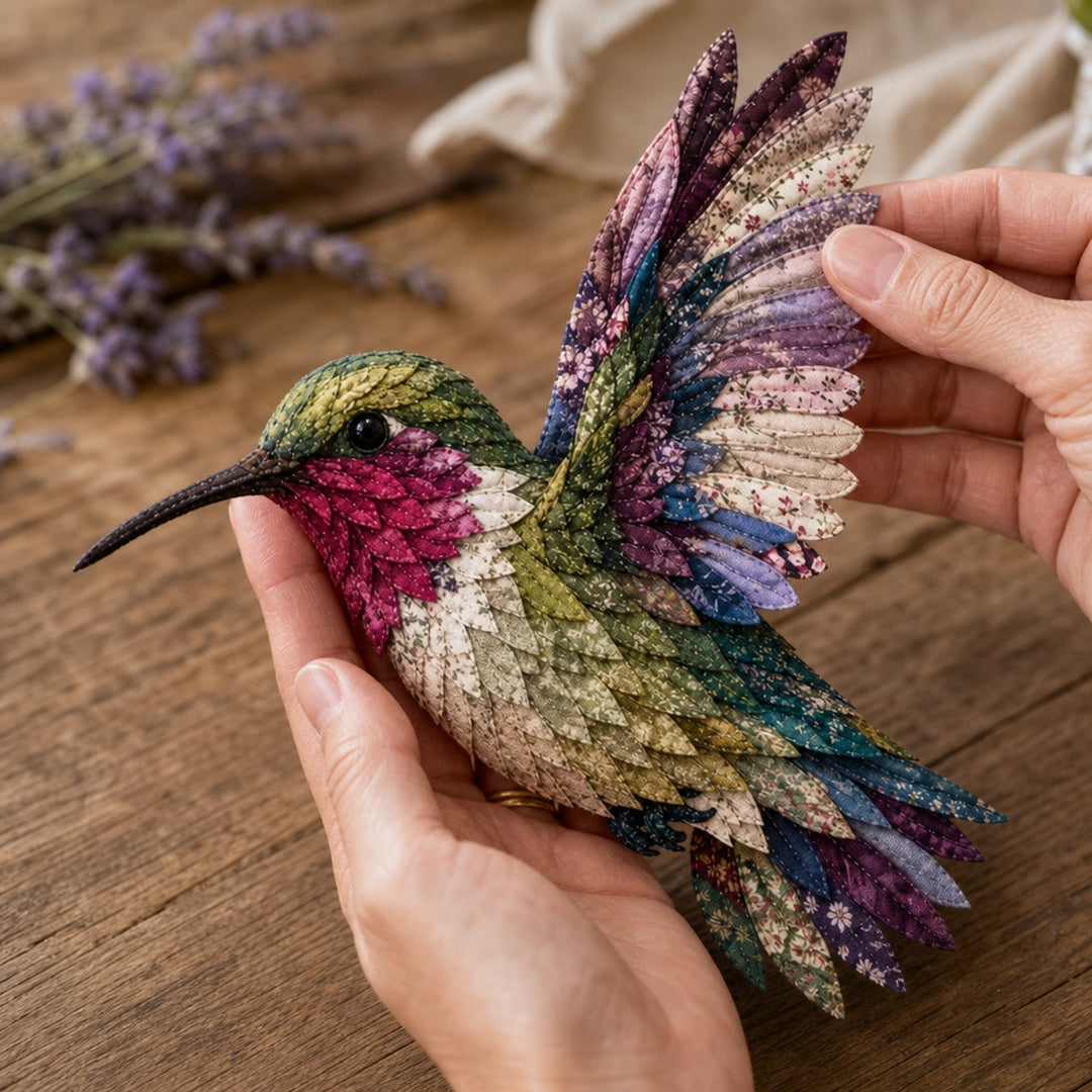 3D Fabric Bird Craft Kit With Felt Feathers For Diy Home Decor - Image 3