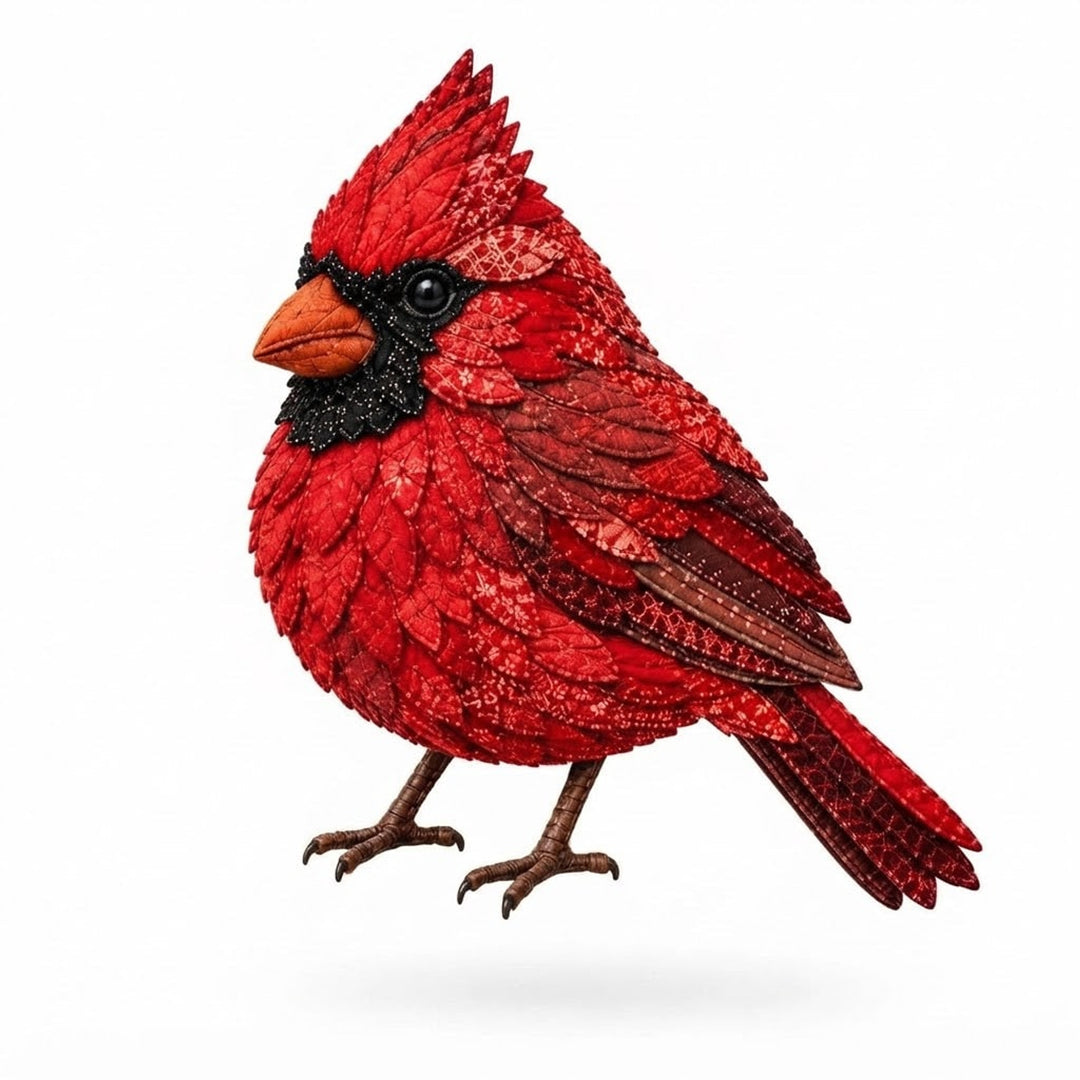 3D Fabric Bird Craft Kit With Felt Feathers For Diy Home Decor - Image 8