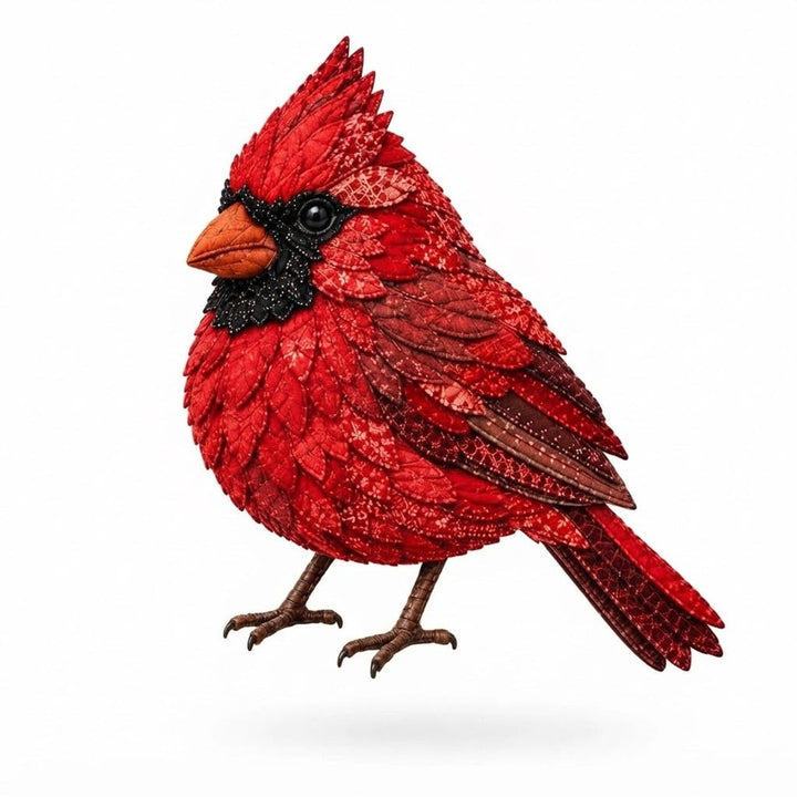 3D Fabric Bird Craft Kit With Felt Feathers For Diy Home Decor - Image 8