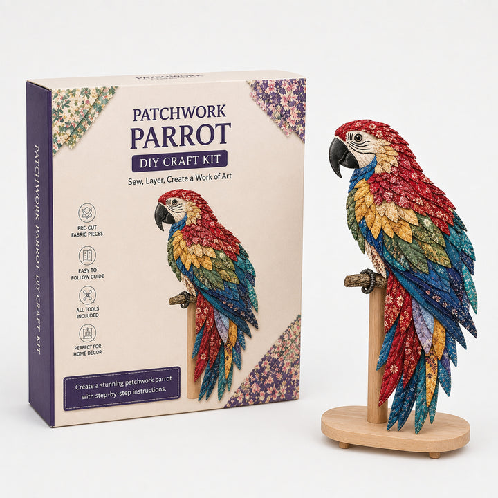 3D Fabric Patchwork Bird Kit By Wingmend Layered Textile Craft With Free Tracked Shipping - Image 4