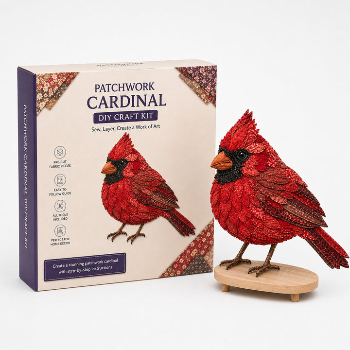 3D Fabric Patchwork Bird Kit By Wingmend Layered Textile Craft With Free Tracked Shipping - Image 9