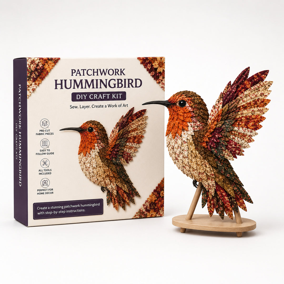 3D Fabric Patchwork Bird Kit By Wingmend Layered Textile Craft With Free Tracked Shipping - Image 12