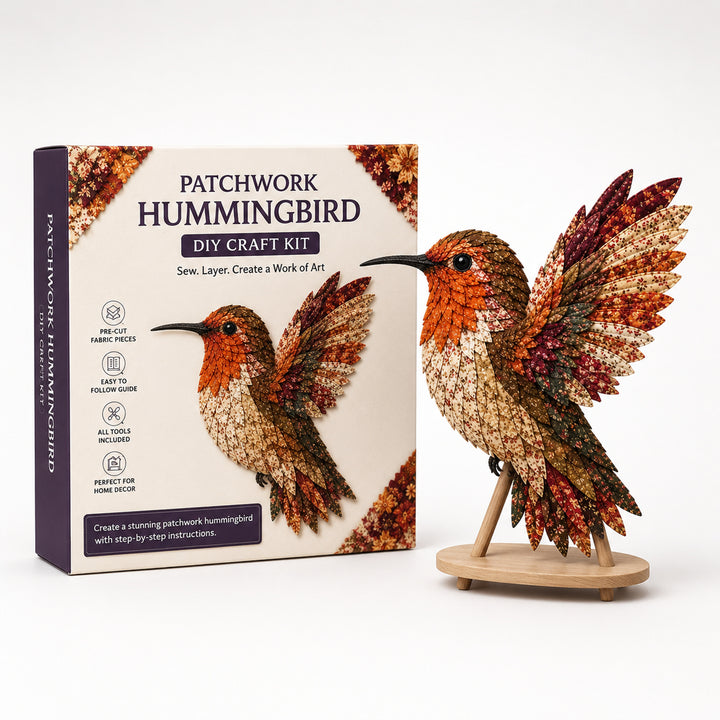 3D Fabric Patchwork Bird Kit By Wingmend Layered Textile Craft With Free Tracked Shipping - Image 12