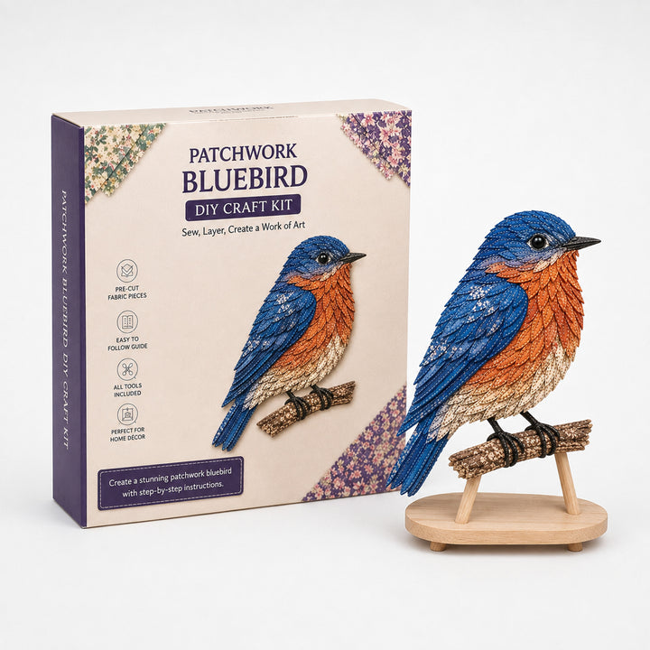 3D Fabric Patchwork Bird Kit By Wingmend Layered Textile Craft With Free Tracked Shipping - Image 5