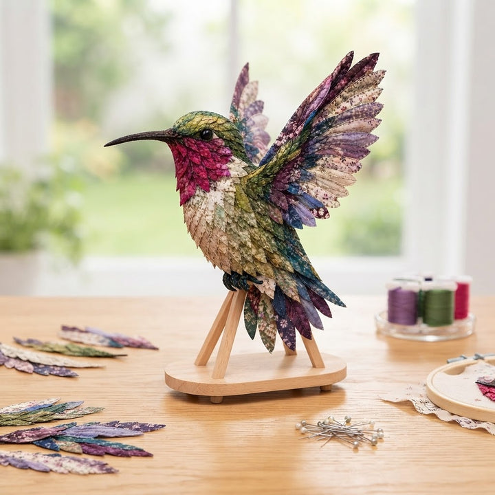 3D Fabric Patchwork Bird Kit By Wingmend Layered Textile Craft With Free Tracked Shipping - Image 3