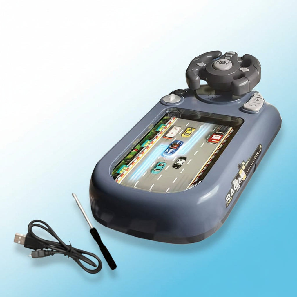 Interactive Steering Wheel Toy with 200 Challenges – Screen-Free Racing Game for Kids