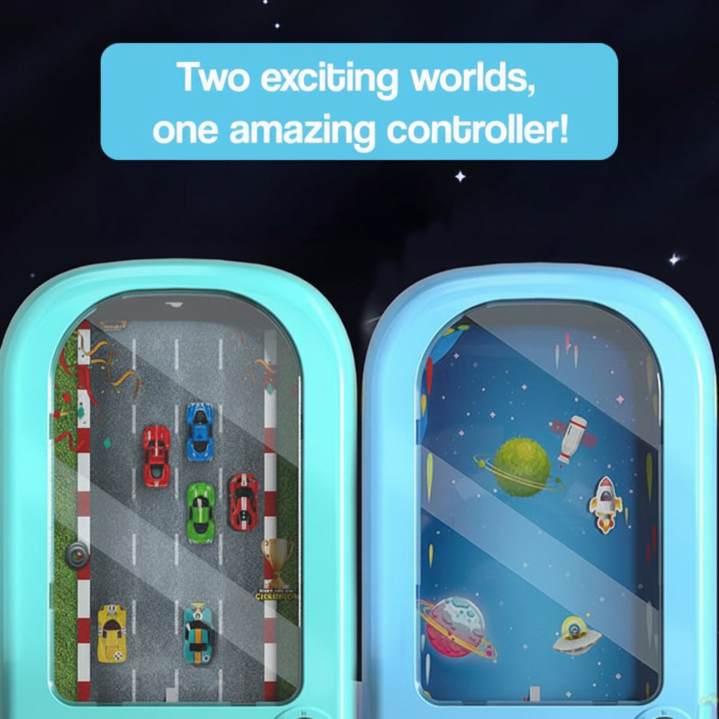 Interactive Steering Wheel Toy with 200 Challenges – Screen-Free Racing Game for Kids