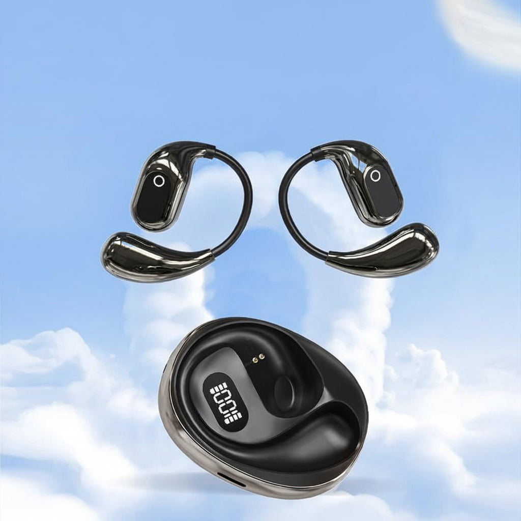 Translation Earbuds - Bluetooth Open Ear Wireless Headphones for Travel & Calls