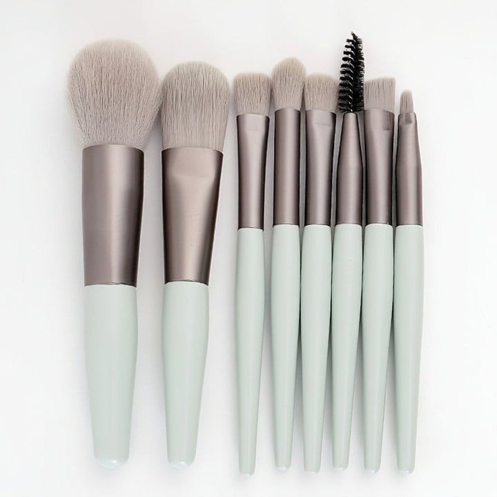 Makeup Brush Set Nylon Cosmetic Brushes Pouch Kit