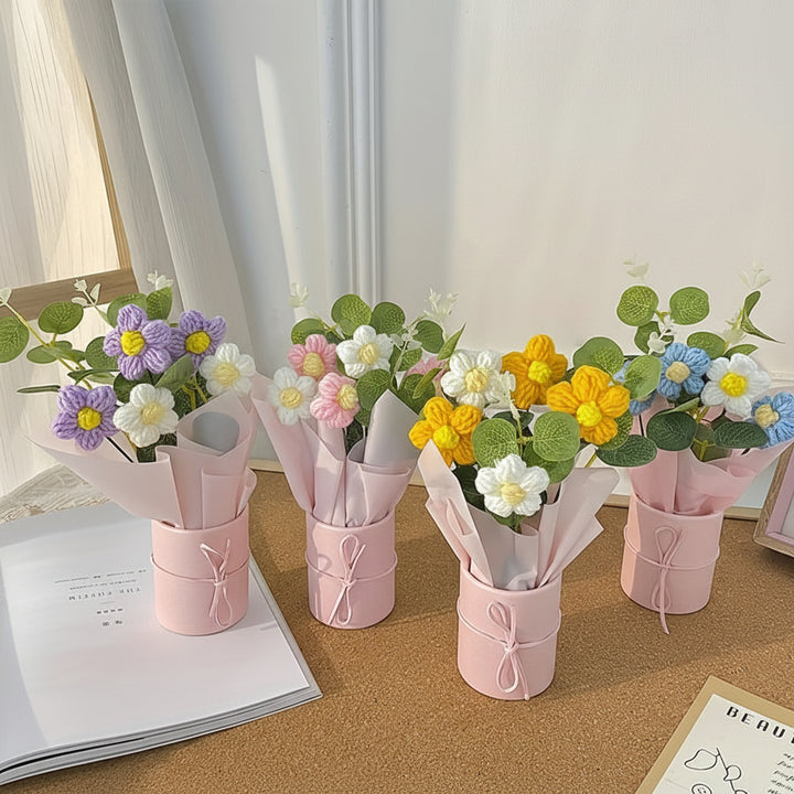 Artificial Flowers Bouquet Plastic Tabletop Bathroom Decor