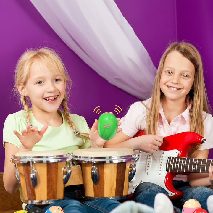 Holzspielzeug Musik Rassel Eier Set Kinder Montessori