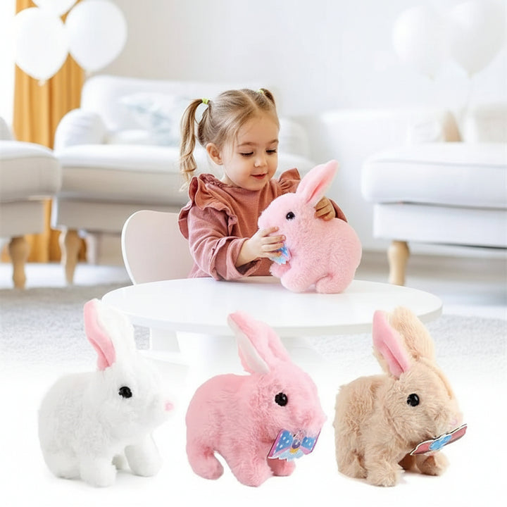Interactive Walking Bunny Toy with Sound – Plush Rabbit for Kids