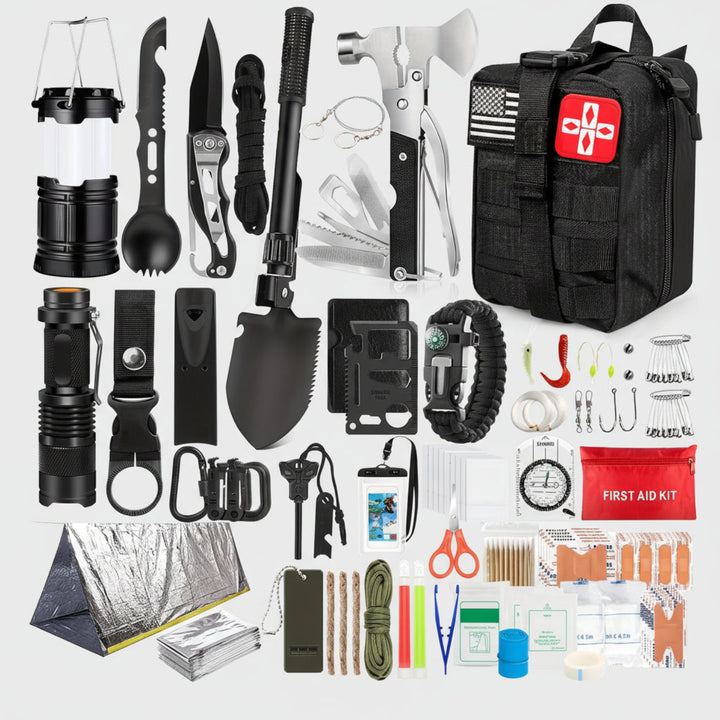 72-Hour Survival Kit Emergency Backpack with First Aid & Outdoor Tools