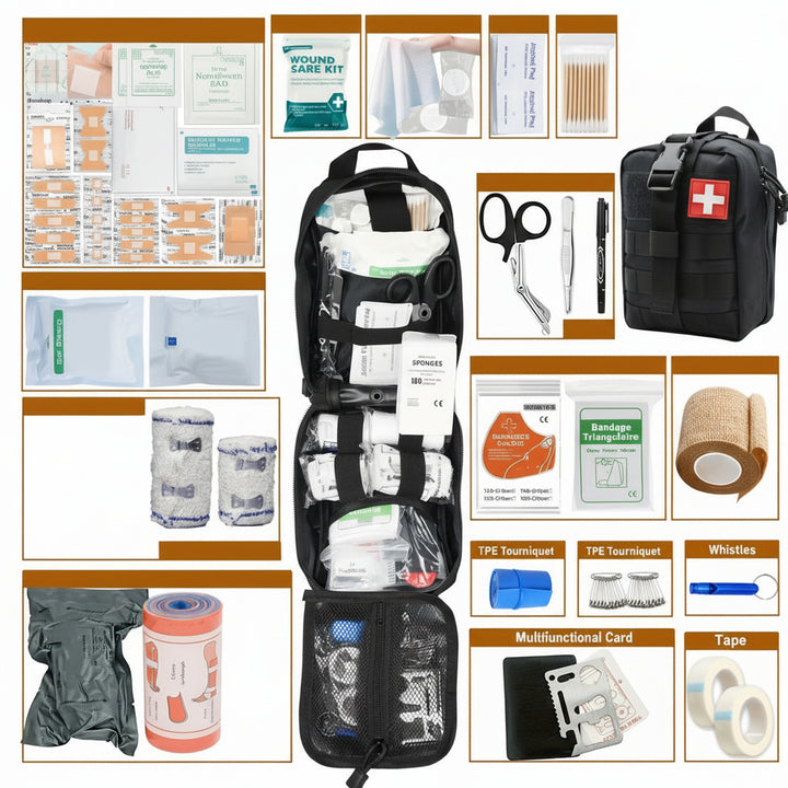 Portable First Aid Kit – Emergency Survival Set for Car, Travel & Home