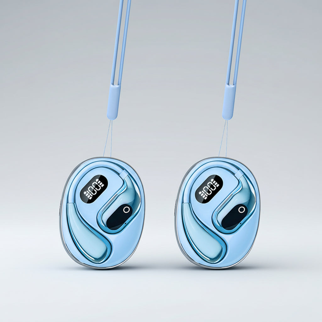 Translation Earbuds - Bluetooth Open Ear Wireless Headphones for Travel & Calls