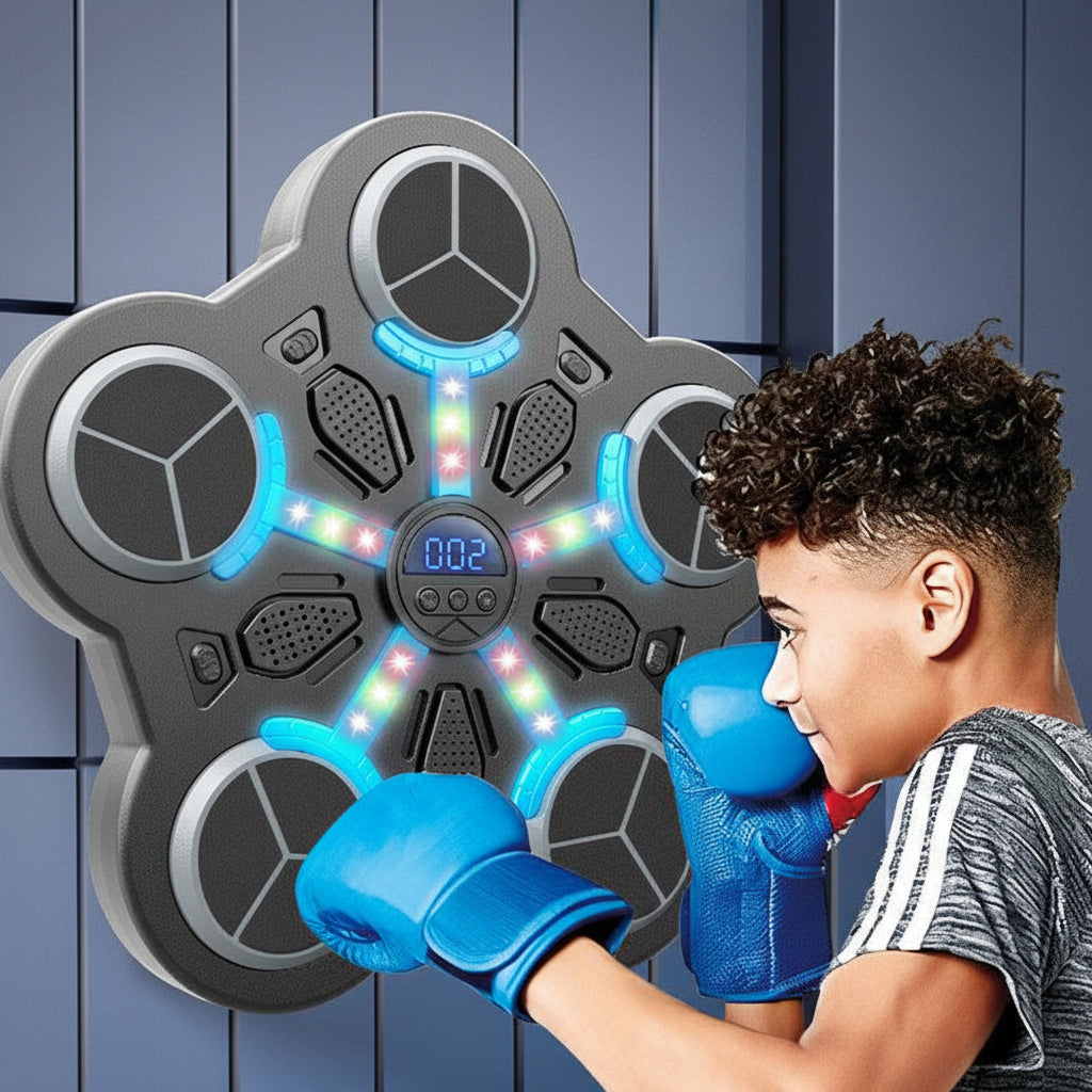 Boxe per Bambini Trainer da Parete con Luci e Musica