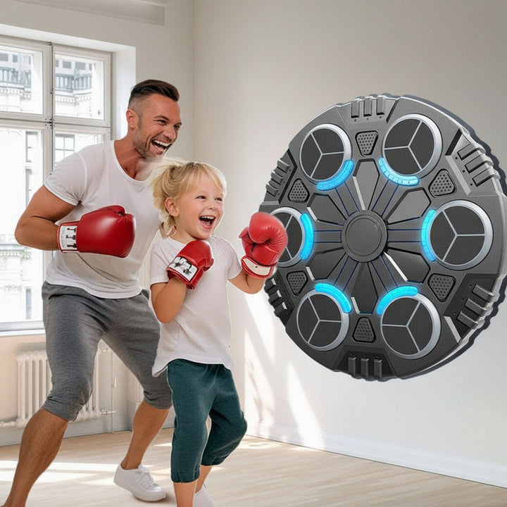 Boxe per Bambini Trainer da Parete con Luci e Musica