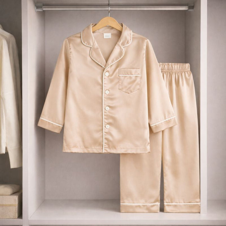 Barnpyjamas Långärmat Set – Mjukt & Bekvämt Nattlinne