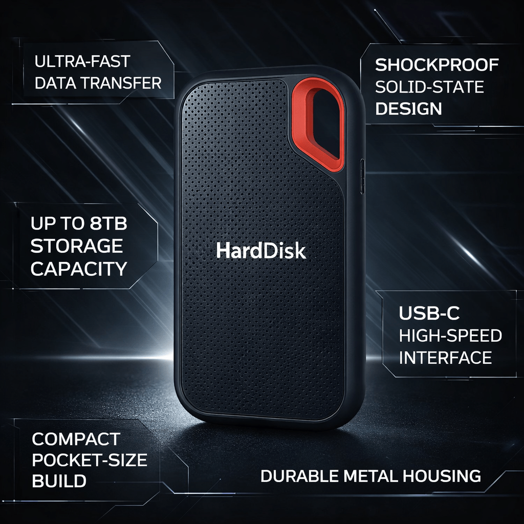 Extern SSD – Bärbar Solid State-disk med USB-C