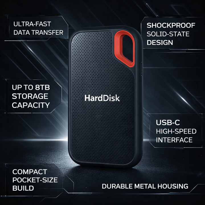 Extern SSD – Bärbar Solid State-disk med USB-C