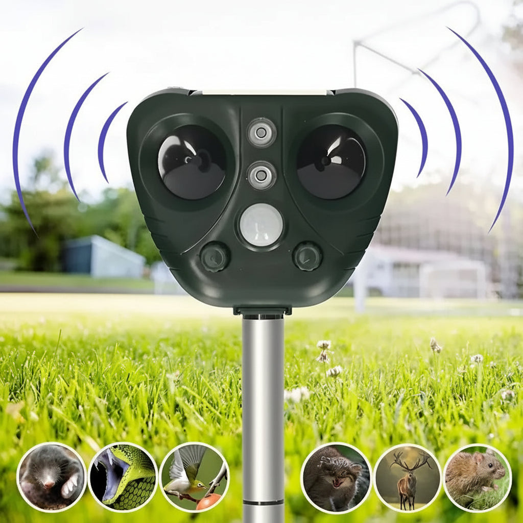 Bird Repeller Solar Ultrasonic Outdoor Garden Stake