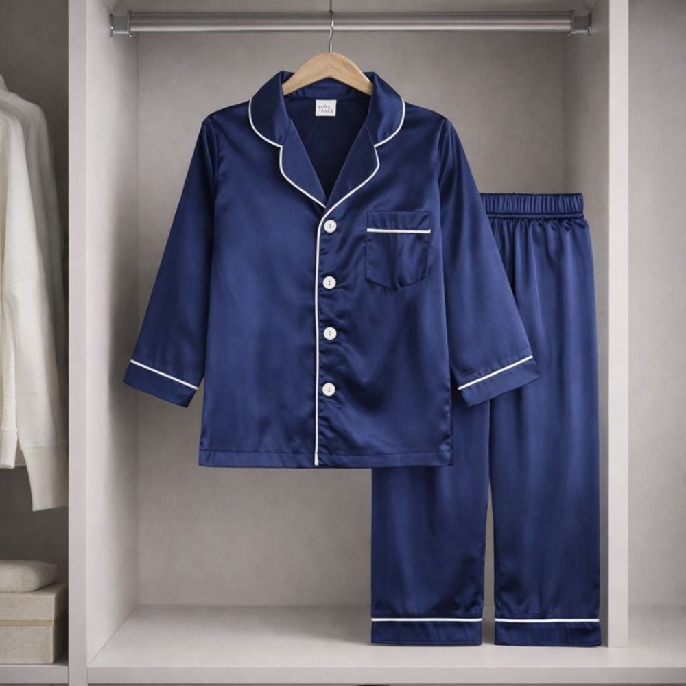 Barnpyjamas Långärmat Set – Mjukt & Bekvämt Nattlinne