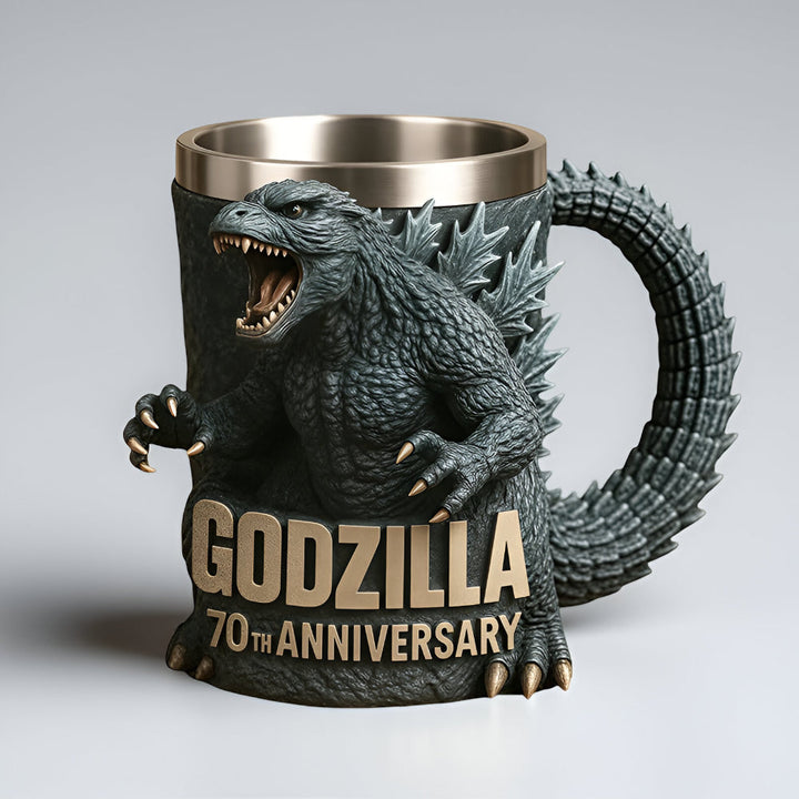 3D Monsterfigur Keramik Kaffemugg – Skulpterad Design