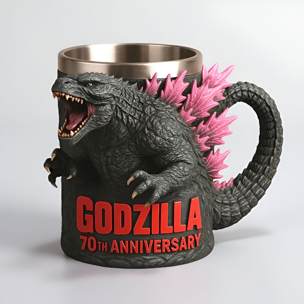 3D Monsterfigur Keramik Kaffemugg – Skulpterad Design