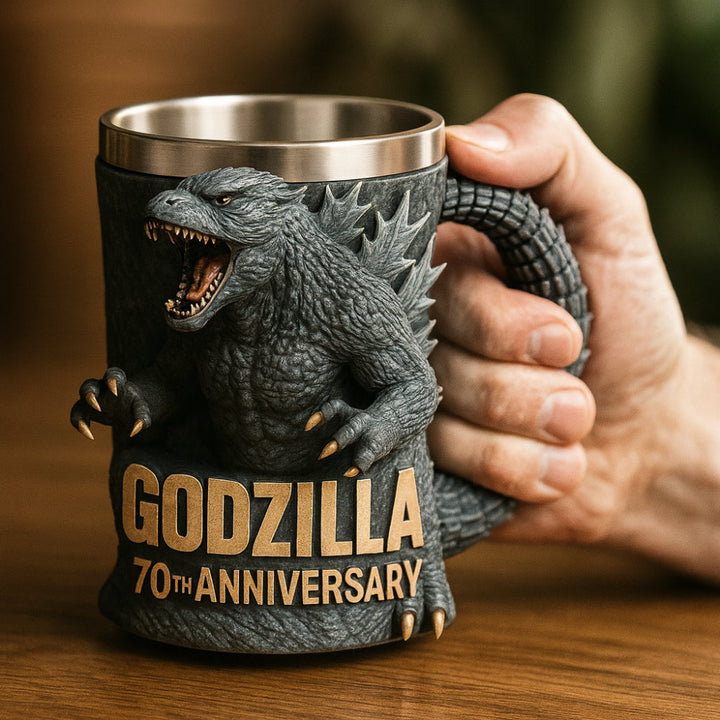 3D Monsterfigur Keramik Kaffemugg – Skulpterad Design