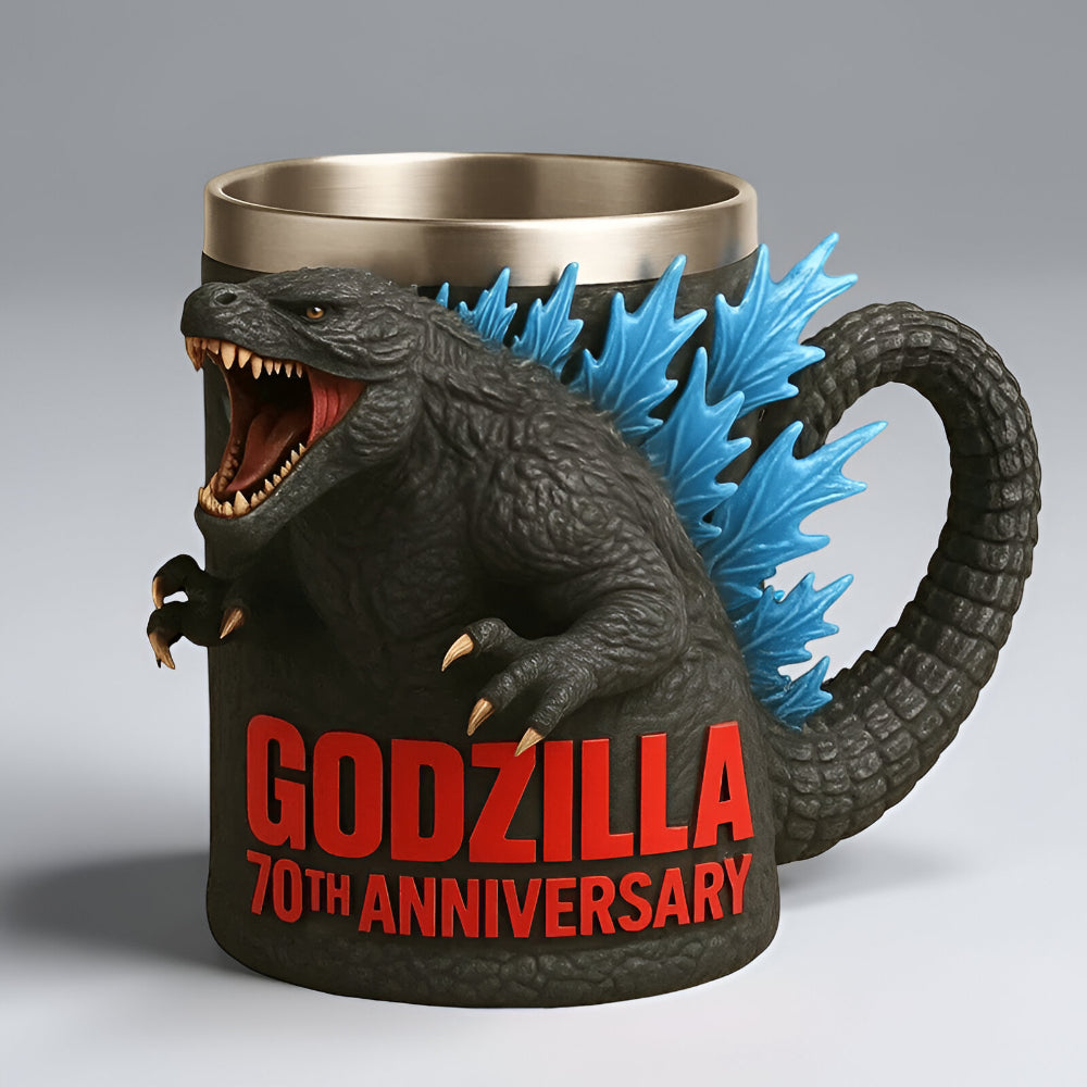 3D Monsterfigur Keramik Kaffemugg – Skulpterad Design