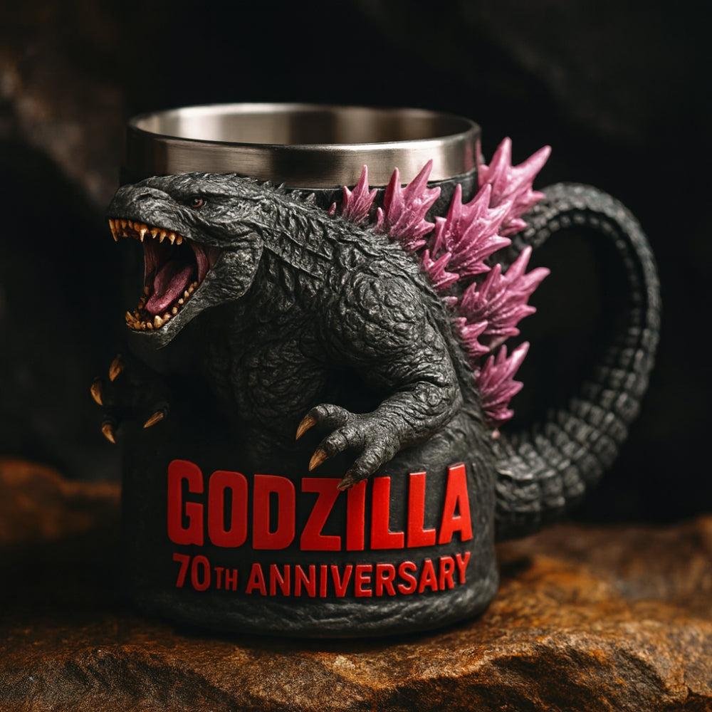 3D Monsterfigur Keramik Kaffemugg – Skulpterad Design
