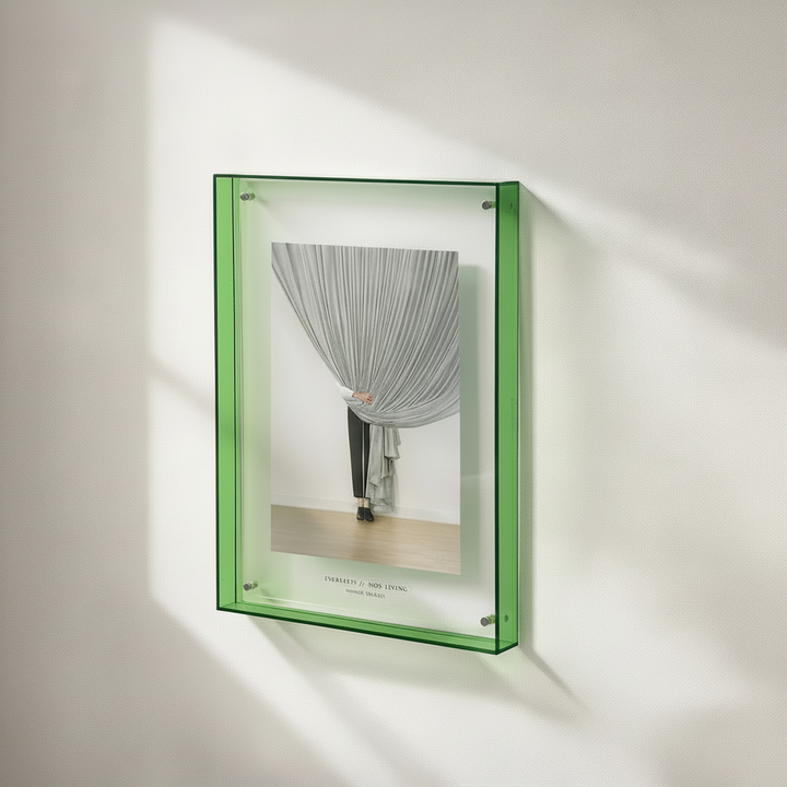 Picture Frame Acrylic Floating Magnetic Tabletop Display