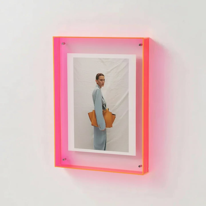 Picture Frame Acrylic Floating Magnetic Tabletop Display
