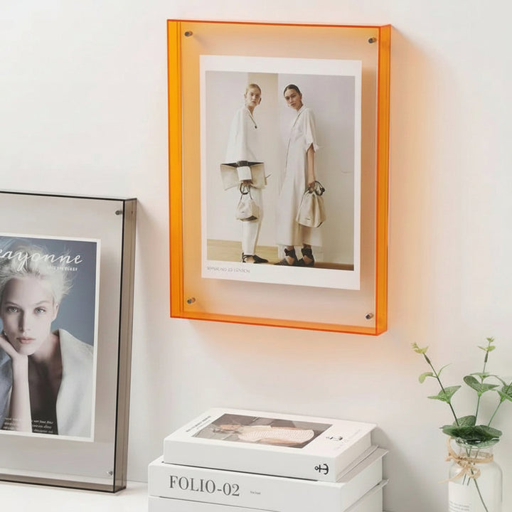 Picture Frame Acrylic Floating Magnetic Tabletop Display